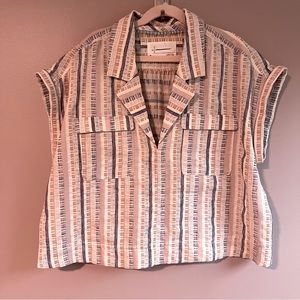 Anthropologie short sleeve top size mp